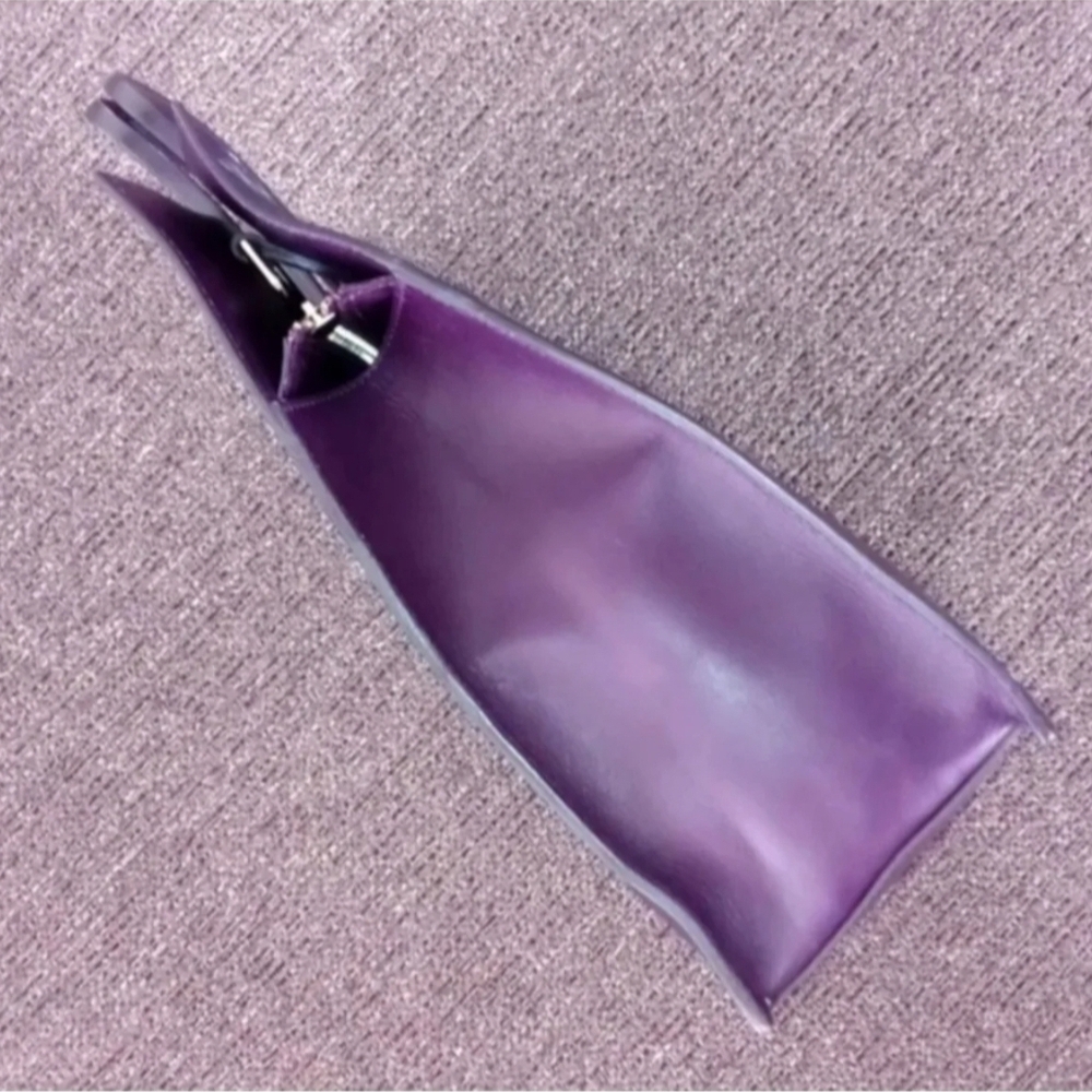 💟RARE 2014 Ralph Lauren💟 - Eggplant Purple Tote - Picture 5 of 16